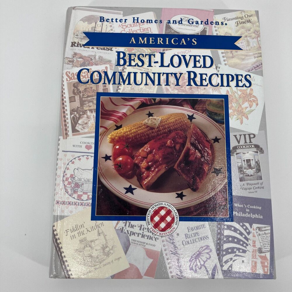 VTG BHG America's Best Loved Community Recipes, 1994, Cookbook, with pictures